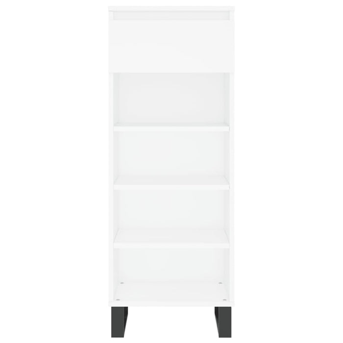 Scarpiera Bianca 40x36x105 cm in Legno Multistrato 831468