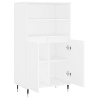 Credenza-Buffet-Armadio da cucina Alta Bianca 60x36x110 cm in Legno Multistrato 877010