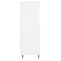 Credenza Alta Bianca 60x36x110 cm in Legno Multistrato 831476