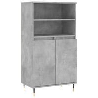 Credenza Grigio Cemento 60x36x110 cm in Legno Multistrato 831480