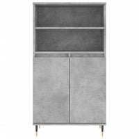 Credenza-Buffet-Armadio da cucina Grigio Cemento 60x36x110 cm in Legno Multistrato 123472
