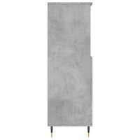 Credenza-Buffet-Armadio da cucina Grigio Cemento 60x36x110 cm in Legno Multistrato 123472
