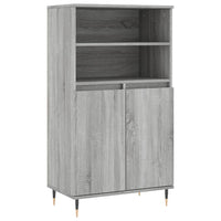 Credenza-Buffet-Armadio da cucina Grigio Sonoma 60x36x110 cm in Legno Multistrato 224798