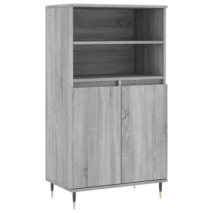 Credenza-Buffet-Armadio da cucina Grigio Sonoma 60x36x110 cm in Legno Multistrato 224798