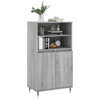 Credenza-Buffet-Armadio da cucina Grigio Sonoma 60x36x110 cm in Legno Multistrato 224798