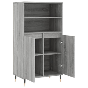 Credenza-Buffet-Armadio da cucina Grigio Sonoma 60x36x110 cm in Legno Multistrato 224798