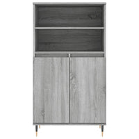 Credenza-Buffet-Armadio da cucina Grigio Sonoma 60x36x110 cm in Legno Multistrato 224798