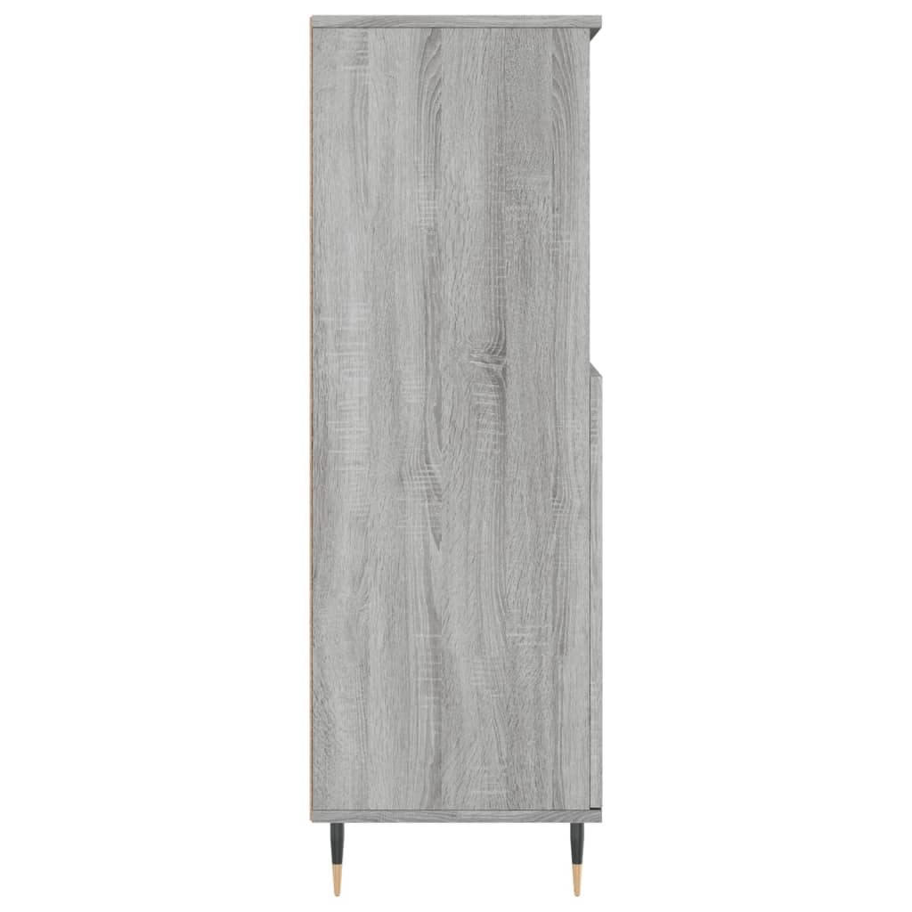 Credenza-Buffet-Armadio da cucina Grigio Sonoma 60x36x110 cm in Legno Multistrato 224798