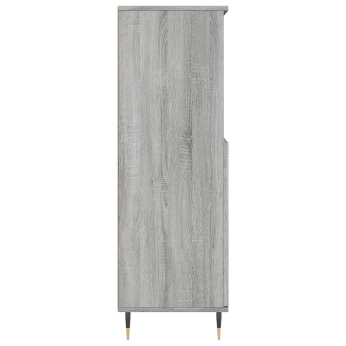 Credenza-Buffet-Armadio da cucina Grigio Sonoma 60x36x110 cm in Legno Multistrato 224798