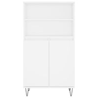 vidaXl Credenza Alta Bianca 60x36x110 cm in Legno Multistrato