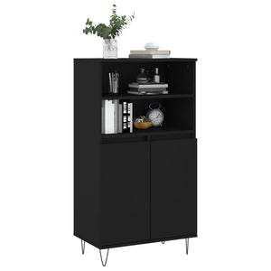 Credenza Nera 60x36x110 cm in Legno Multistratocod mxl 126739