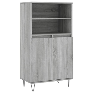 Credenza-Buffet-Armadio da cucina Grigio Sonoma 60x36x110 cm in Legno Multistrato 247501