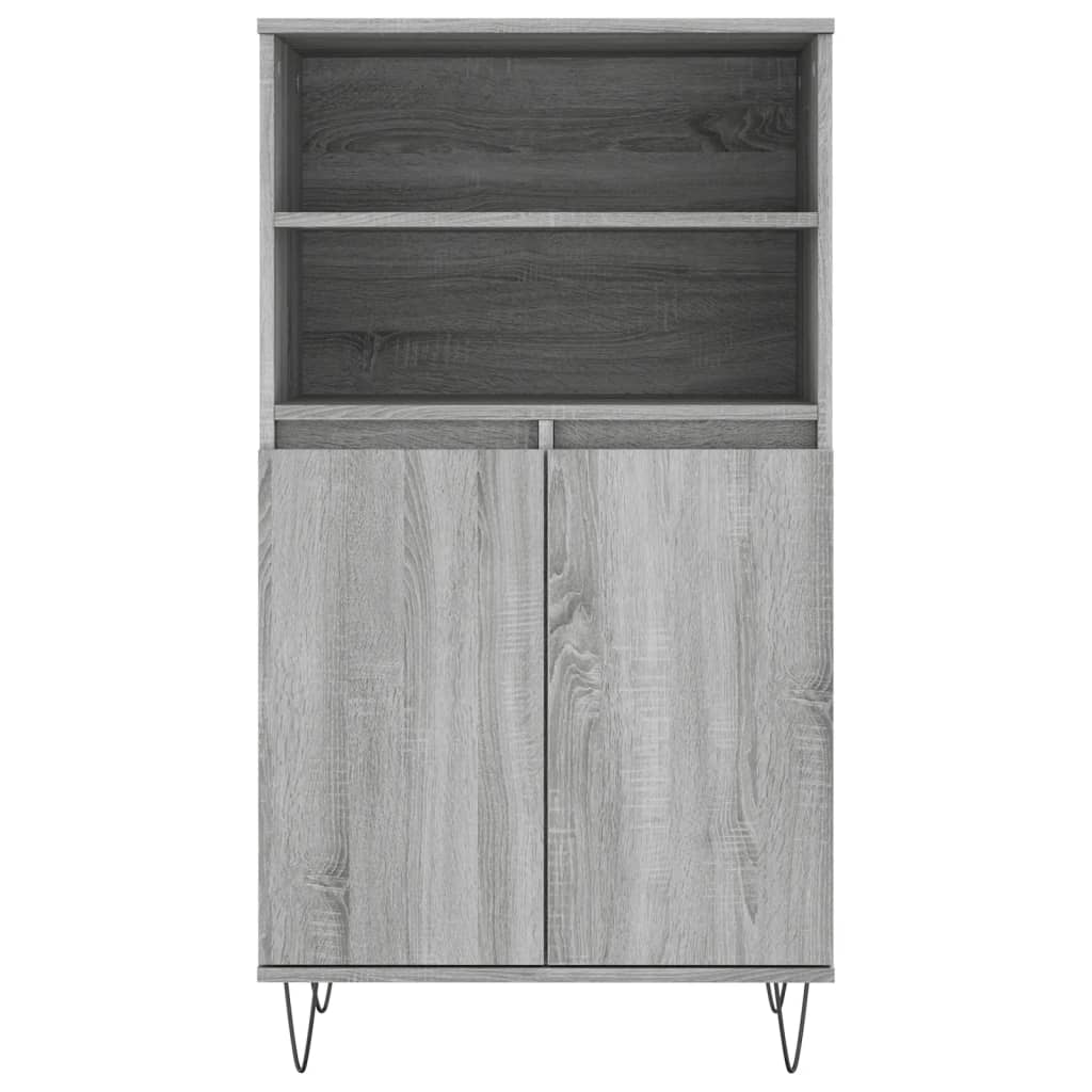Credenza-Buffet-Armadio da cucina Grigio Sonoma 60x36x110 cm in Legno Multistrato 247501