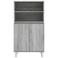 Credenza-Buffet-Armadio da cucina Grigio Sonoma 60x36x110 cm in Legno Multistrato 247501