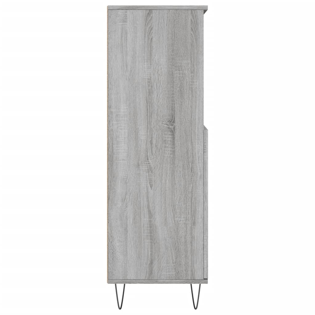 Credenza-Buffet-Armadio da cucina Grigio Sonoma 60x36x110 cm in Legno Multistrato 247501