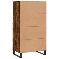 Credenza Rovere Fumo 60x36x110 cm in Legno Multistrato 831497