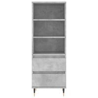 Credenza Grigio Cemento 40x36x110 cm in Legno Multistrato 831504