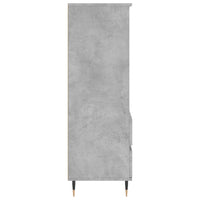 Credenza Grigio Cemento 40x36x110 cm in Legno Multistrato 831504