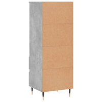 Credenza Grigio Cemento 40x36x110 cm in Legno Multistrato 831504