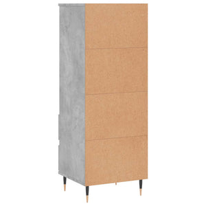 Credenza Grigio Cemento 40x36x110 cm in Legno Multistrato 831504