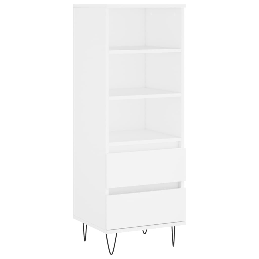 Credenza Bianco 40x36x110 cm in Legno Multistrato 831508
