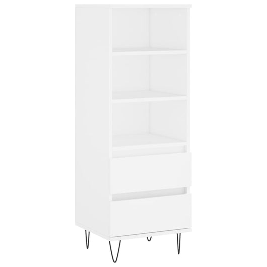 Credenza Bianco 40x36x110 cm in Legno Multistrato 831508