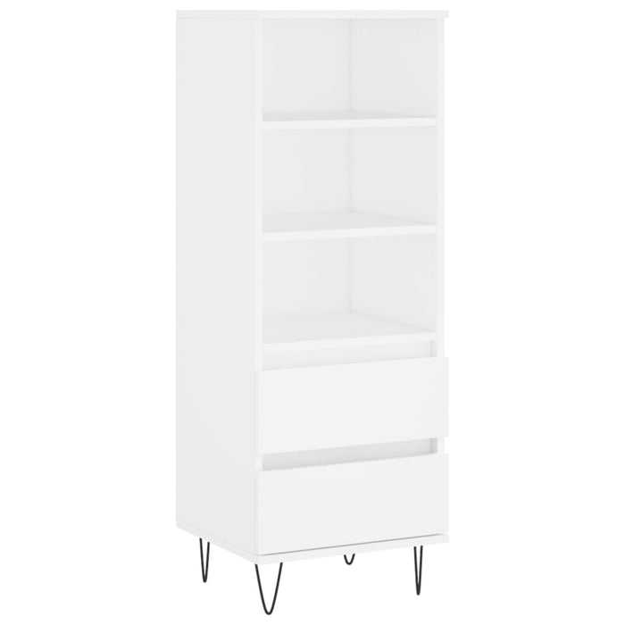 Credenza Bianco 40x36x110 cm in Legno Multistrato 831508