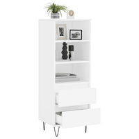 Credenza Bianco 40x36x110 cm in Legno Multistrato 831508