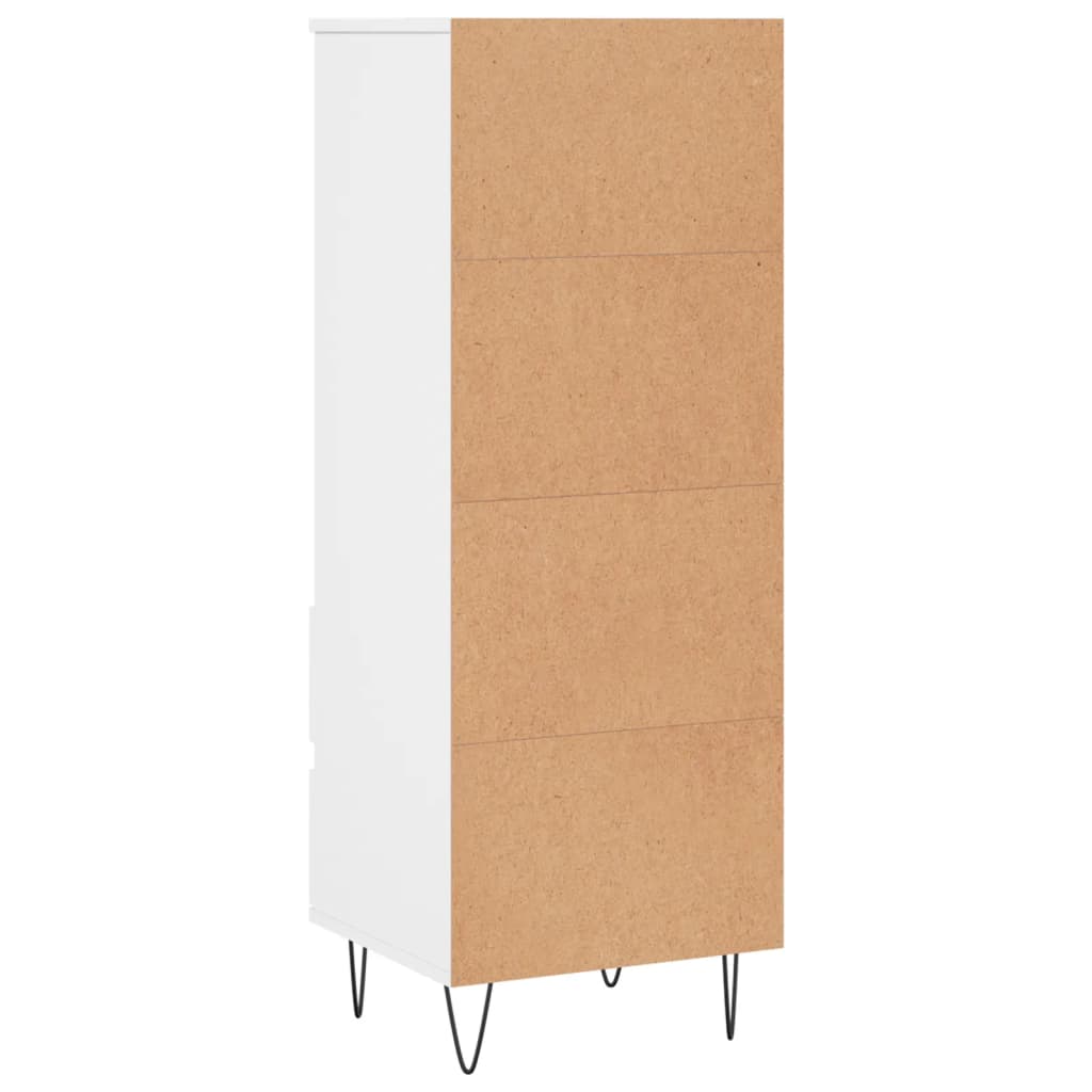 Credenza Bianco 40x36x110 cm in Legno Multistrato 831508
