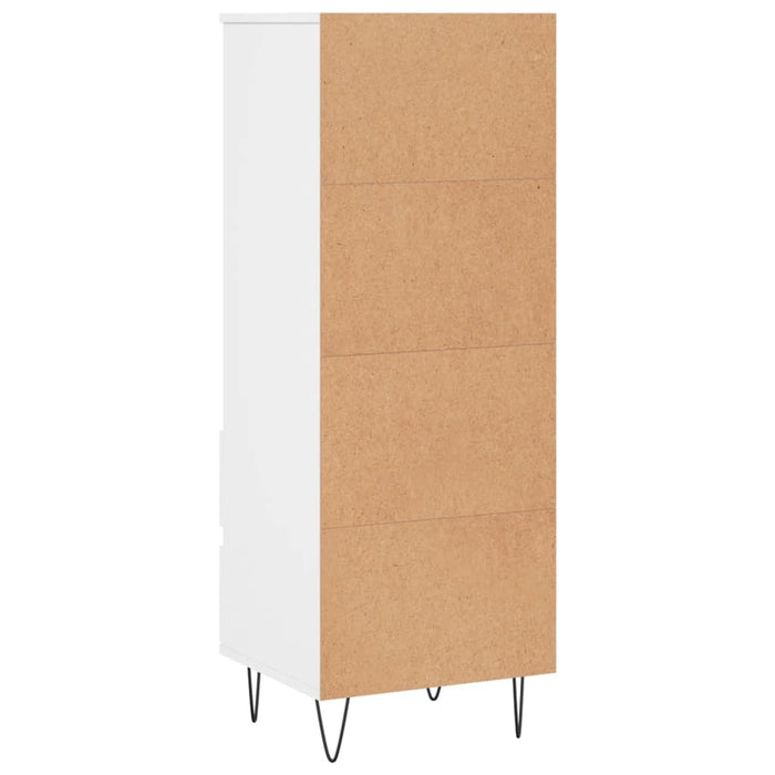 Credenza Bianco 40x36x110 cm in Legno Multistrato 831508