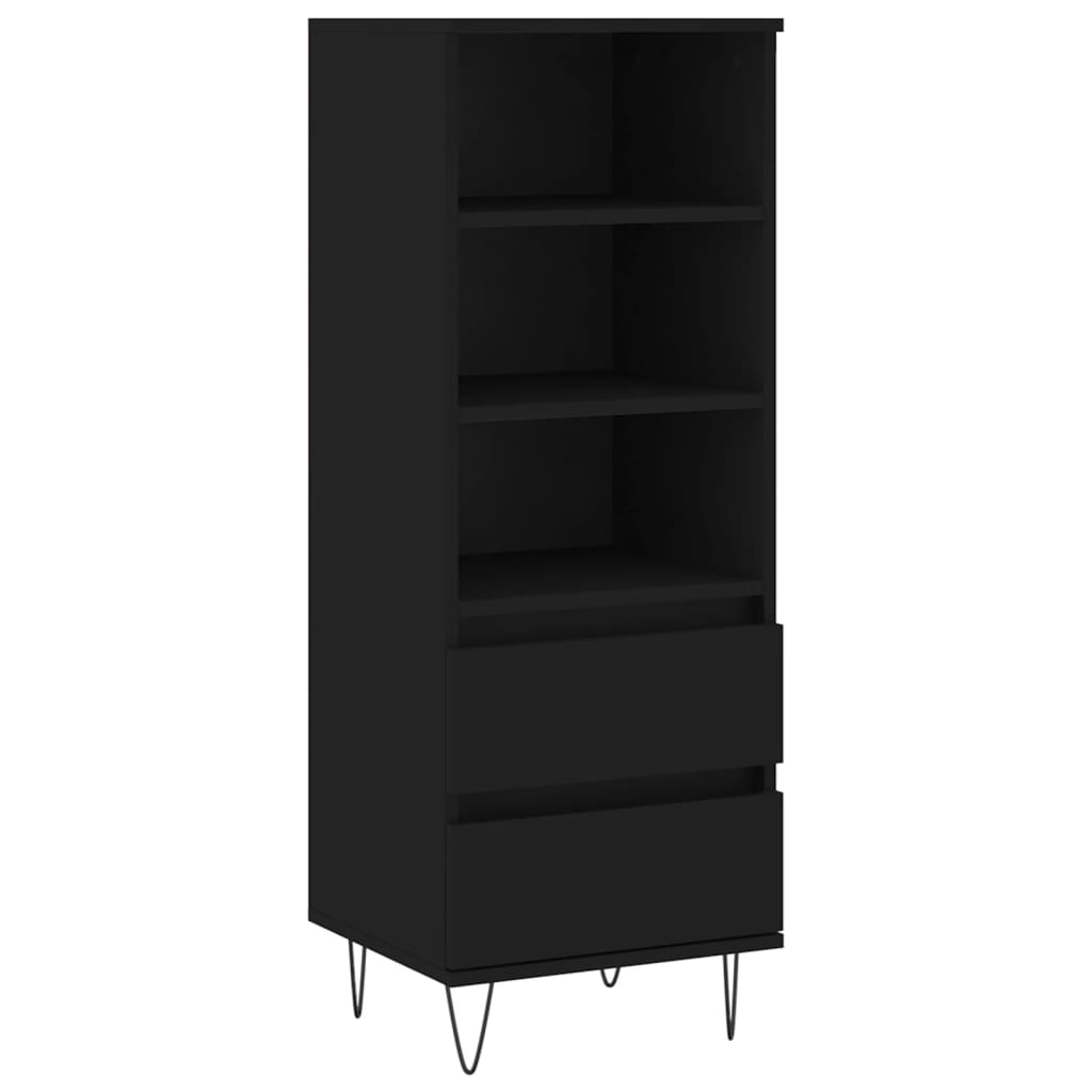 Credenza Nero 40x36x110 cm in Legno Multistratocod mxl 126773