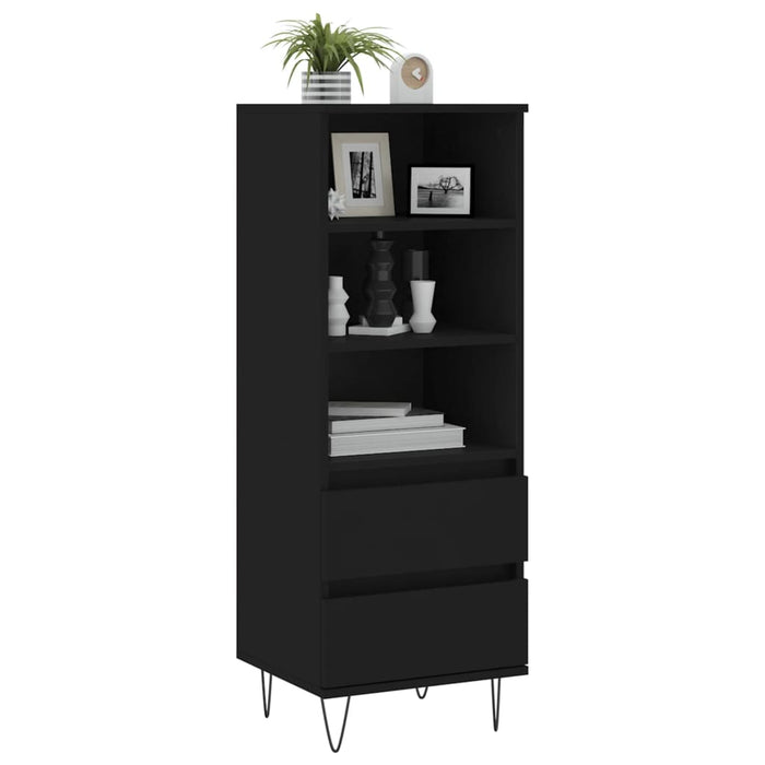 Credenza Nero 40x36x110 cm in Legno Multistratocod mxl 126773