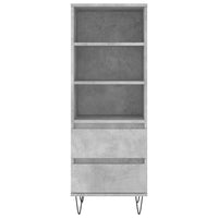 Credenza Grigio Cemento 40x36x110 cm in Legno Multistrato 831512