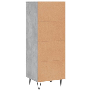 Credenza Grigio Cemento 40x36x110 cm in Legno Multistrato 831512