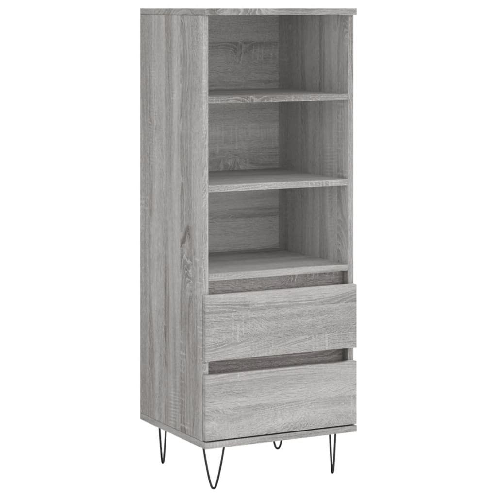 Credenza-Buffet-Armadio da cucina Grigio Sonoma 40x36x110 cm in Legno Multistrato 756873