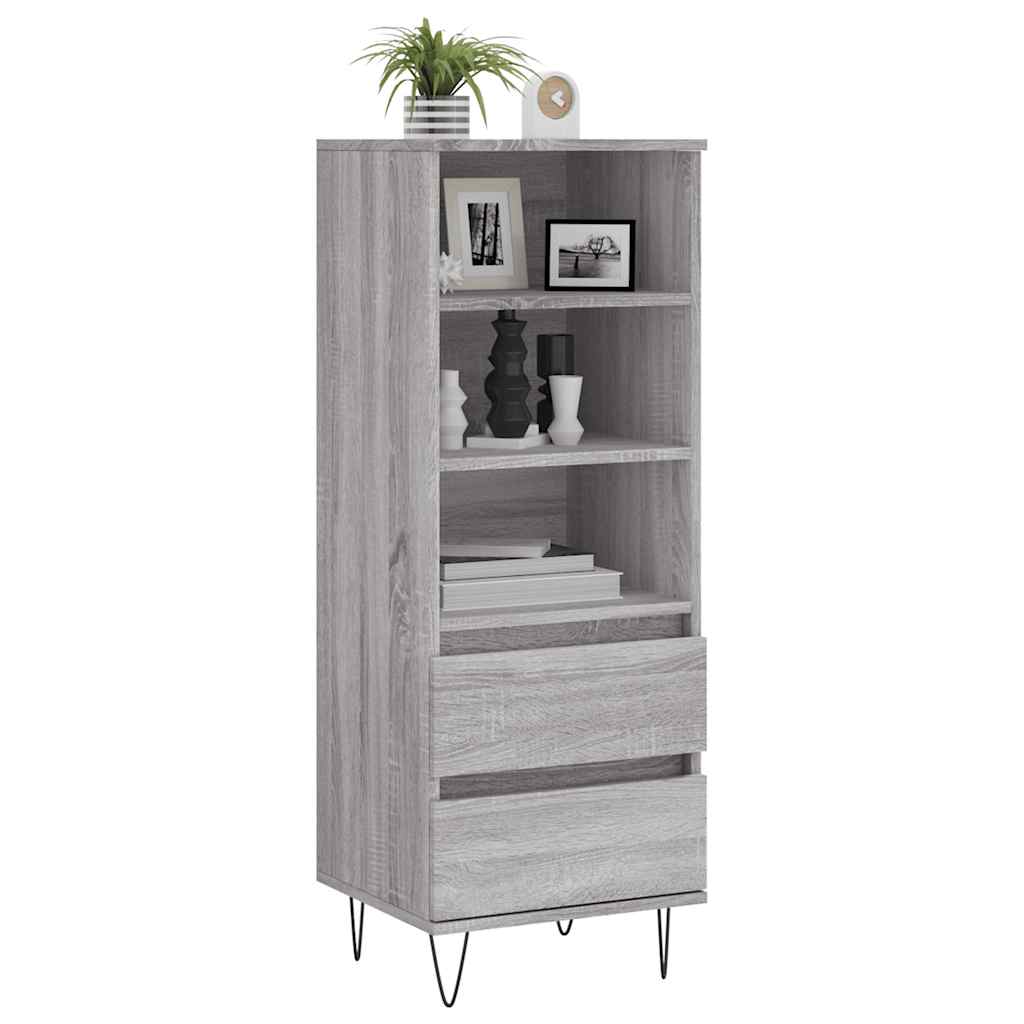 Credenza-Buffet-Armadio da cucina Grigio Sonoma 40x36x110 cm in Legno Multistrato 756873