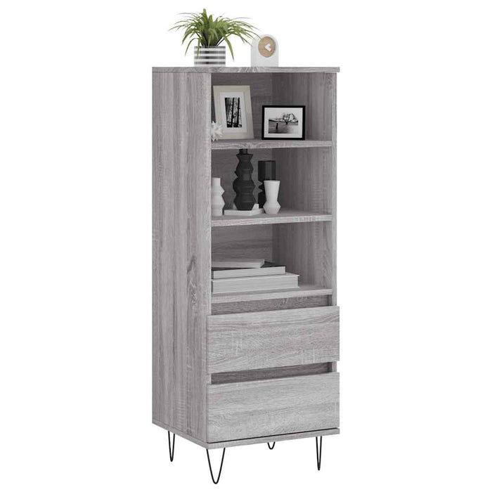 Credenza-Buffet-Armadio da cucina Grigio Sonoma 40x36x110 cm in Legno Multistrato 756873