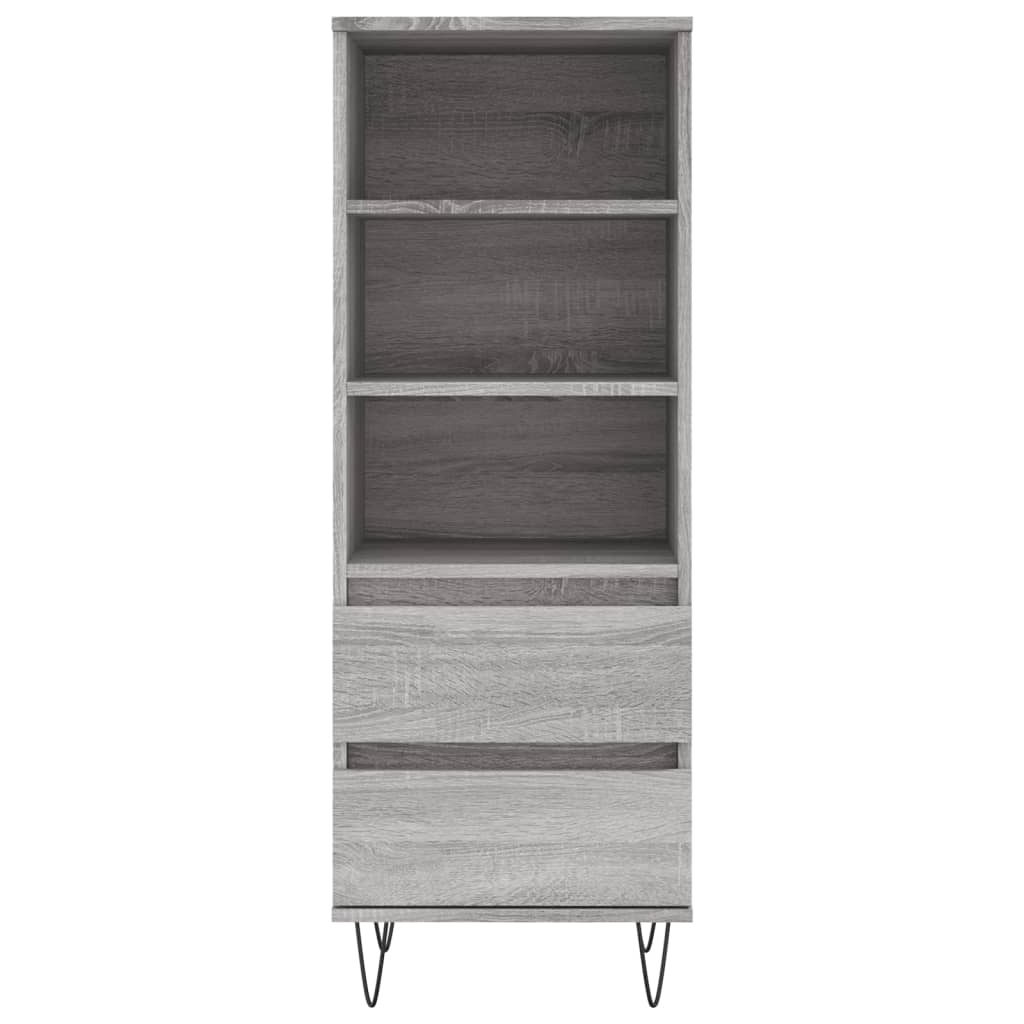 Credenza-Buffet-Armadio da cucina Grigio Sonoma 40x36x110 cm in Legno Multistrato 756873