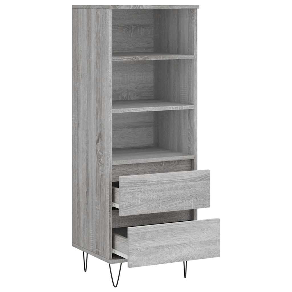 Credenza-Buffet-Armadio da cucina Grigio Sonoma 40x36x110 cm in Legno Multistrato 756873