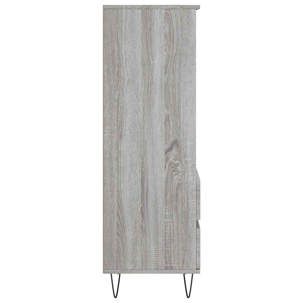 Credenza-Buffet-Armadio da cucina Grigio Sonoma 40x36x110 cm in Legno Multistrato 756873