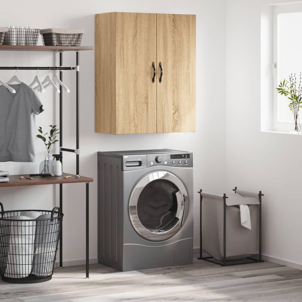 Mobile a Parete Rovere Sonoma 69,5x34x90 cm Legno Multistrato 834981