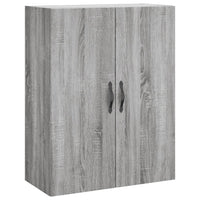 Mobile a Parete Grigio Sonoma 69,5x34x90 cm Legno Multistrato 834984