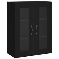 Mobile a Parete Nero 69,5x34,90 cm in Legno Multistrato 834987