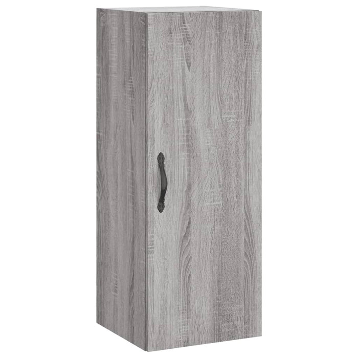 Mobile a Parete Grigio Sonoma 34,5x34x90 cm Legno Multistrato 835000