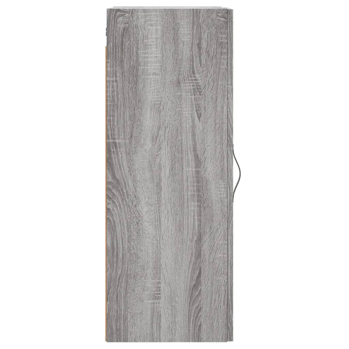 Mobile a Parete Grigio Sonoma 34,5x34x90 cm Legno Multistrato 835000