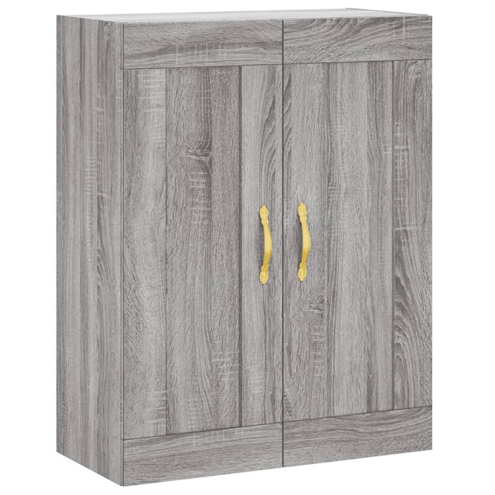 Mobile a Parete Grigio Sonoma 69,5x34x90 cm Legno Multistrato 835016