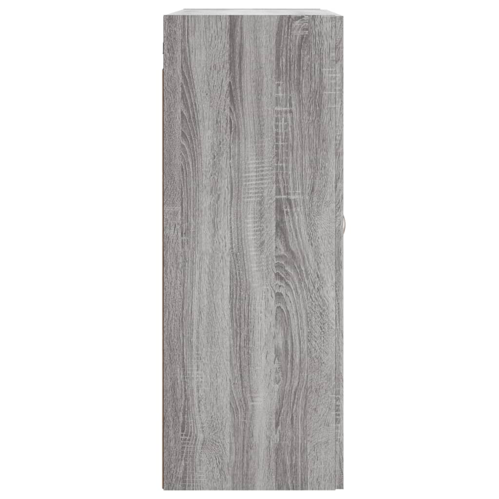 Mobile a Parete Grigio Sonoma 69,5x34x90 cm Legno Multistrato 835016