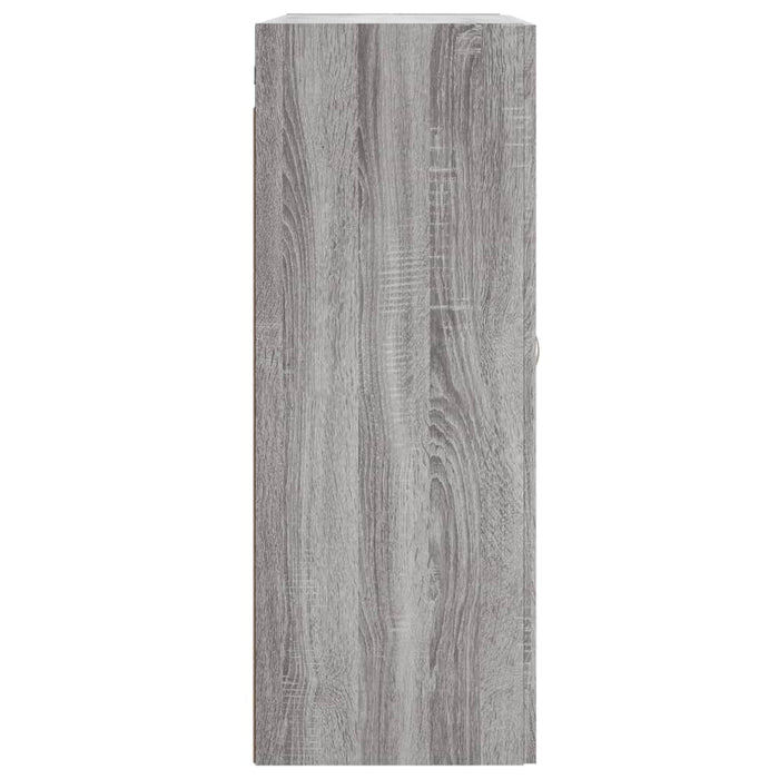 Mobile a Parete Grigio Sonoma 69,5x34x90 cm Legno Multistrato 835016