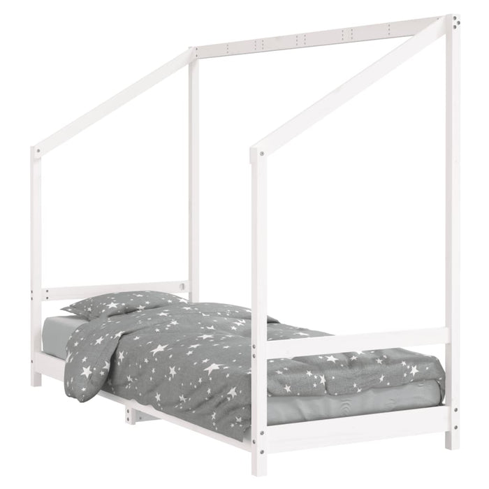 Giroletto per Bambini-Struttura Letto Bambini Bianco 80x200cm in Legno Massello di Pino 525810