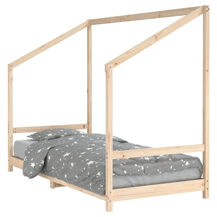 Giroletto per Bambini-Struttura Letto Bambini 90x200 cm in Legno Massello di Pino 804750